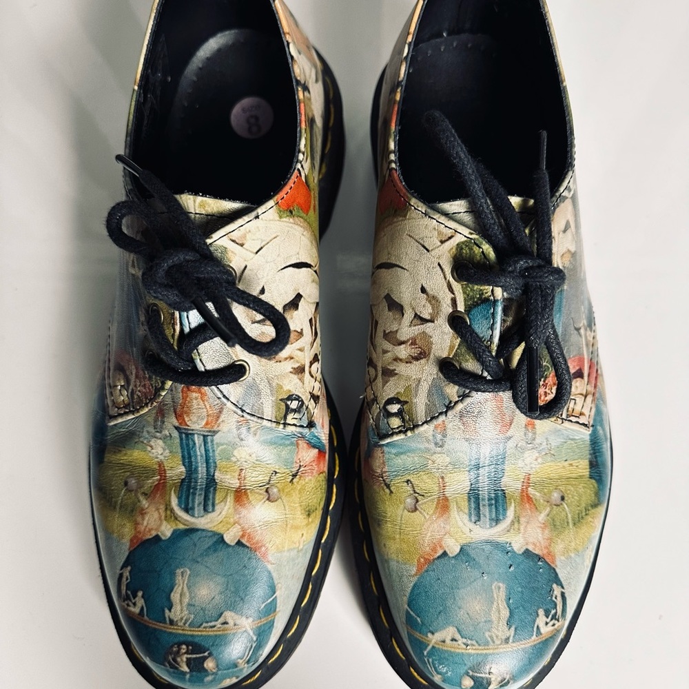 Dr. Martens RARE Hieronymus Bosch Garden of Earthly Delights Heaven Shoes - Picture 6 of 10
